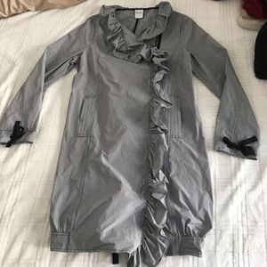 Red Valentino gingham longline jacket